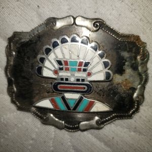 Sliver Indian Belt buckle